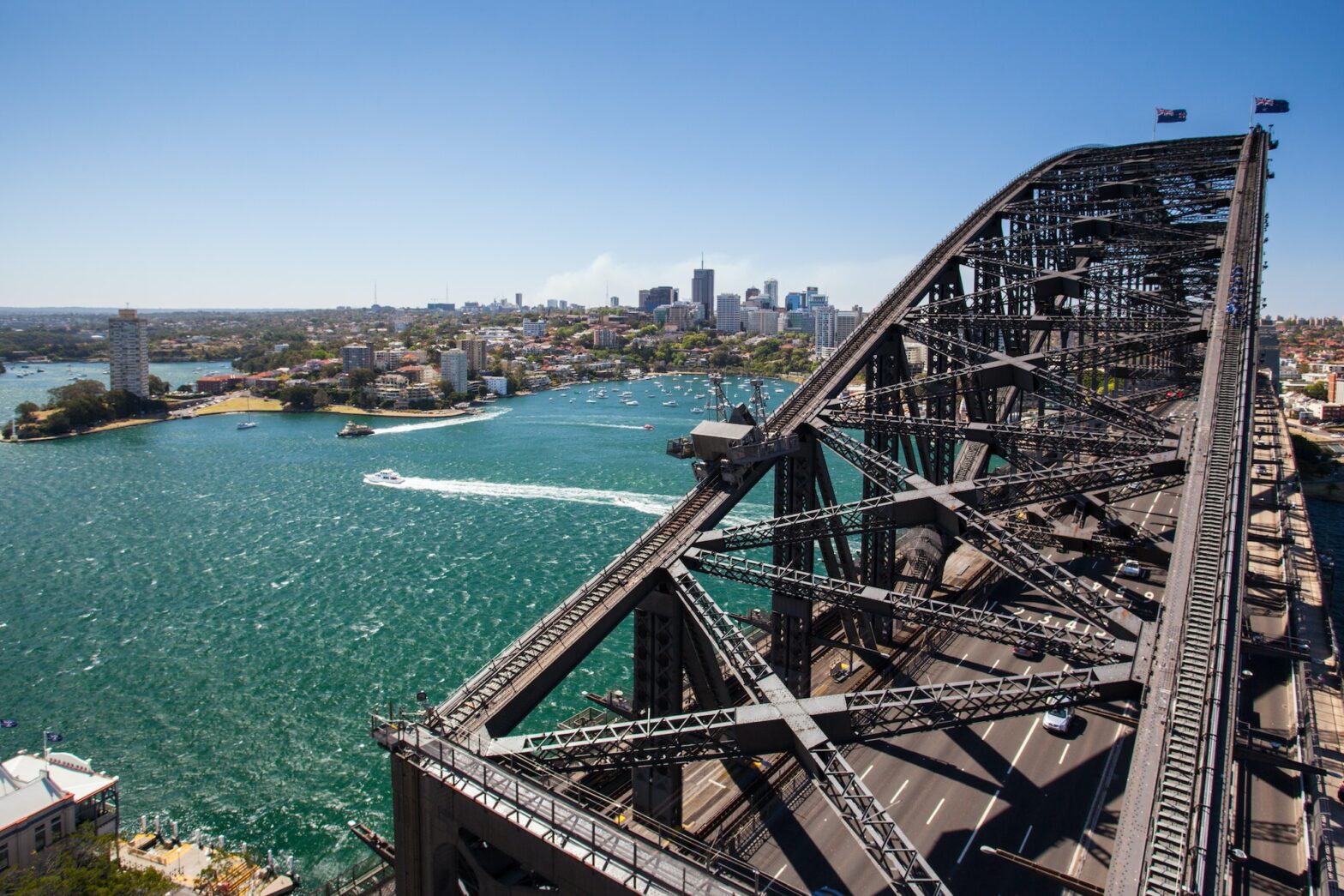 North Sydney from the Harbour Bridge